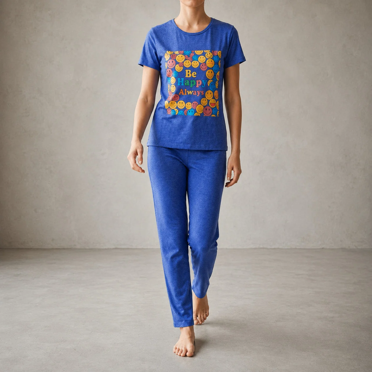 Blue Shirt Trouser Set – Soft, Comfortable & Relaxed Fit — photo 3