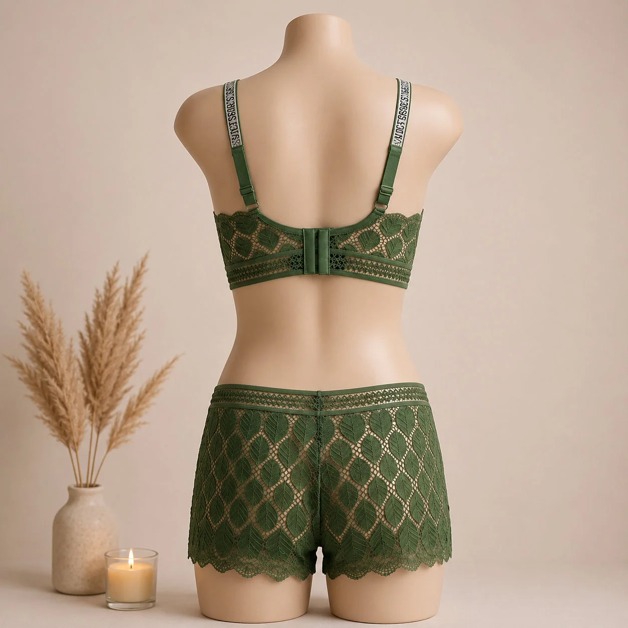 Classic Lace Wire-Free Bra & Panty Set – Elegant, Soft & All-Day Comfort — photo 3
