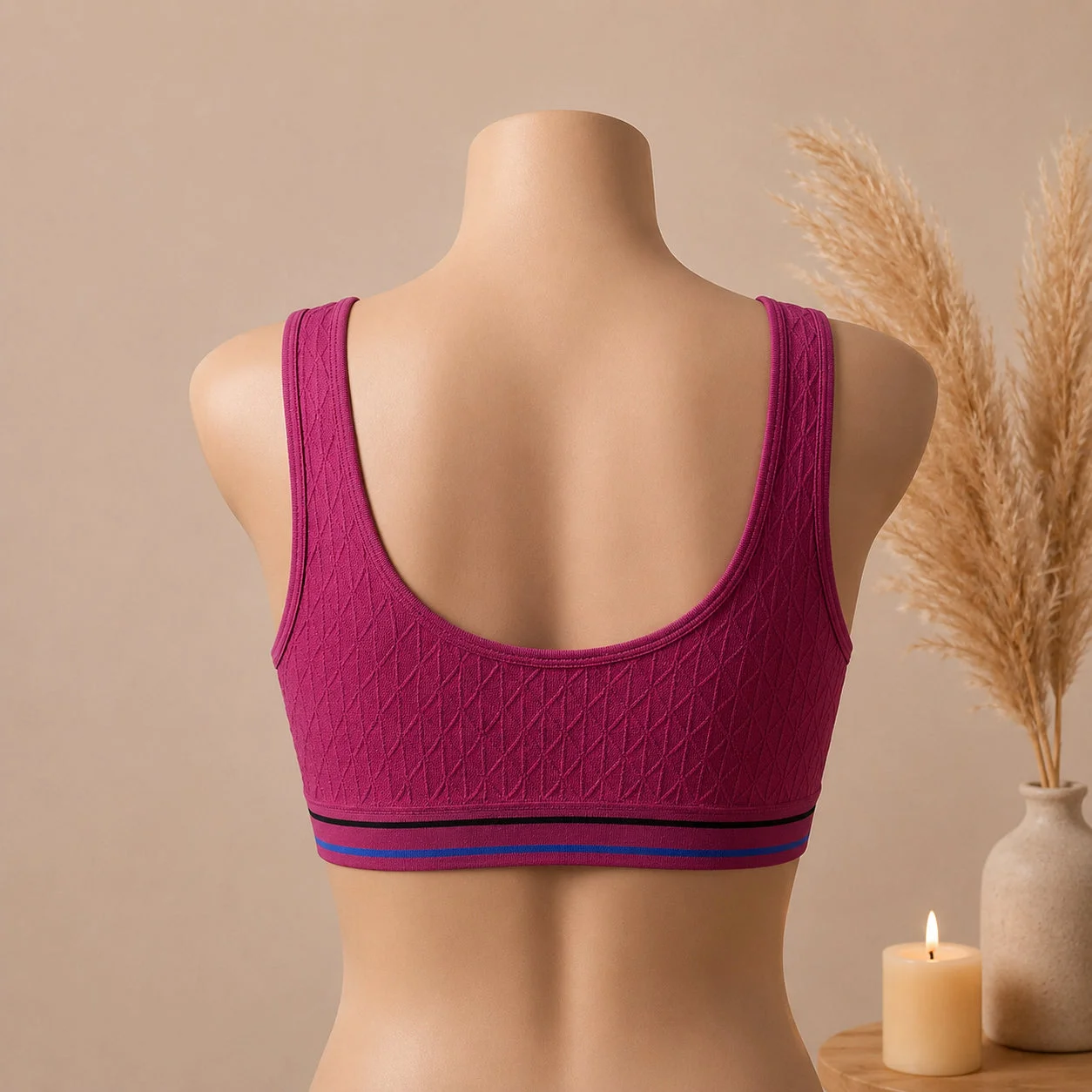 FlexFit Seamless Sports Bra – Supportive Wireless Active Comfort — photo 3