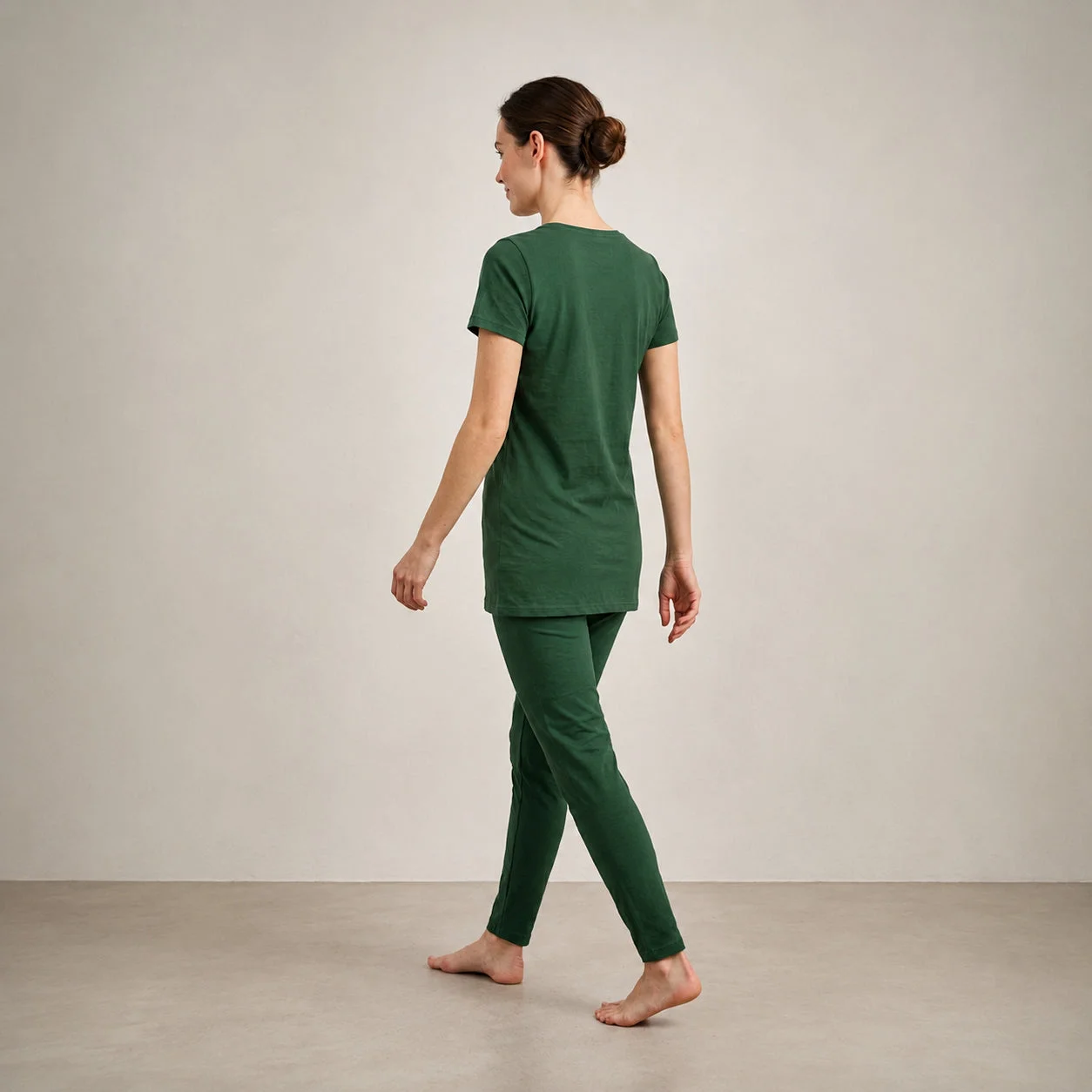 Green Long Shirt Trouser Set Soft, Comfortable & Relaxed Fit — photo 3