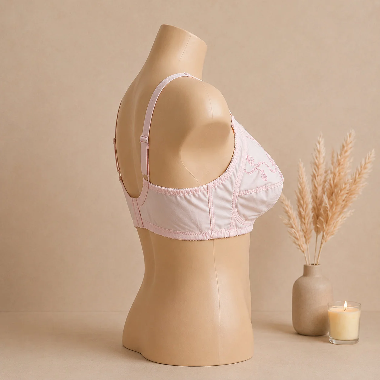 Pure Cotton Embroidered Brassiere Breathable, Soft & All Day Comfort — photo 4