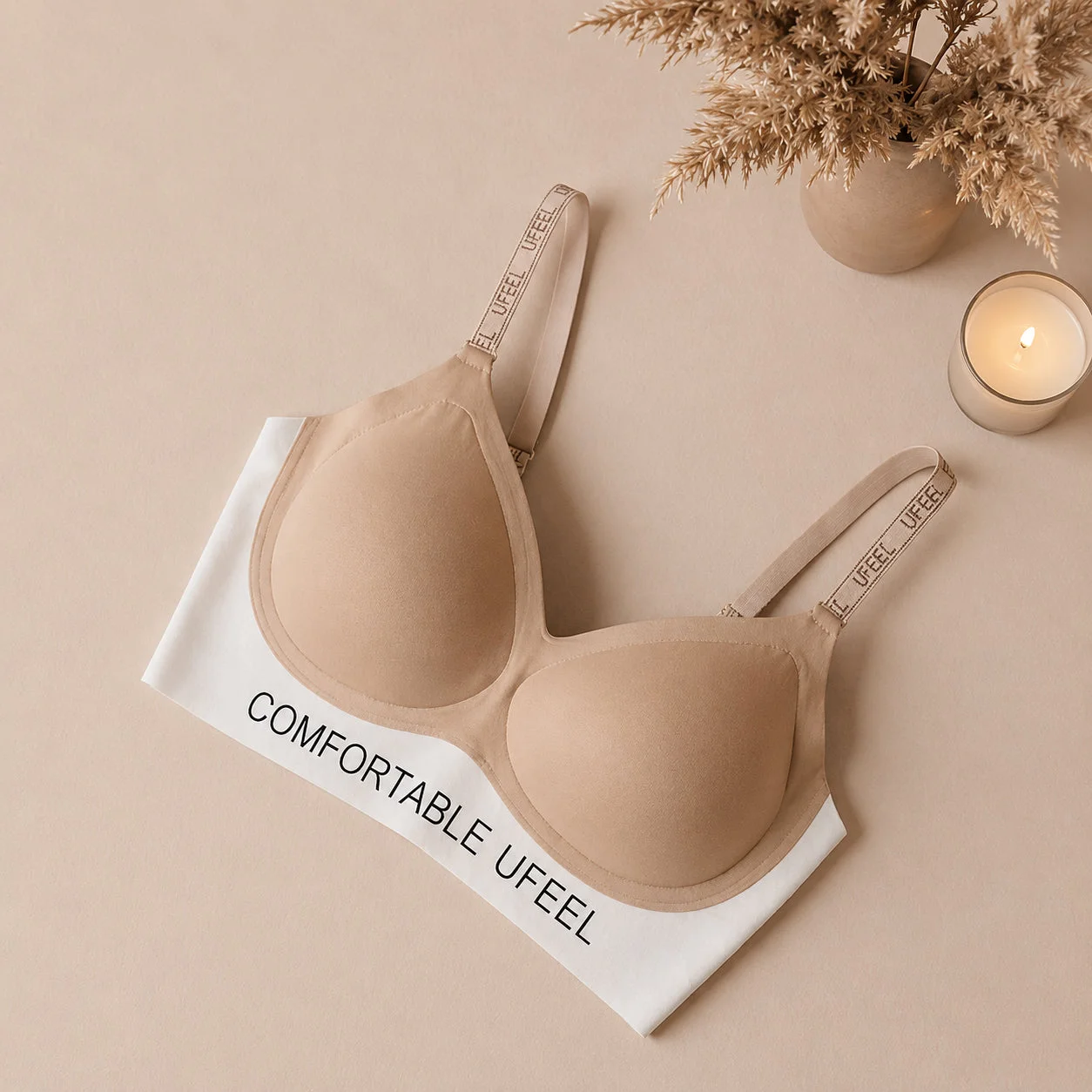 Comfortable Padded Sports Bra – Wireless Soft Support for Everyday Wear — photo 3