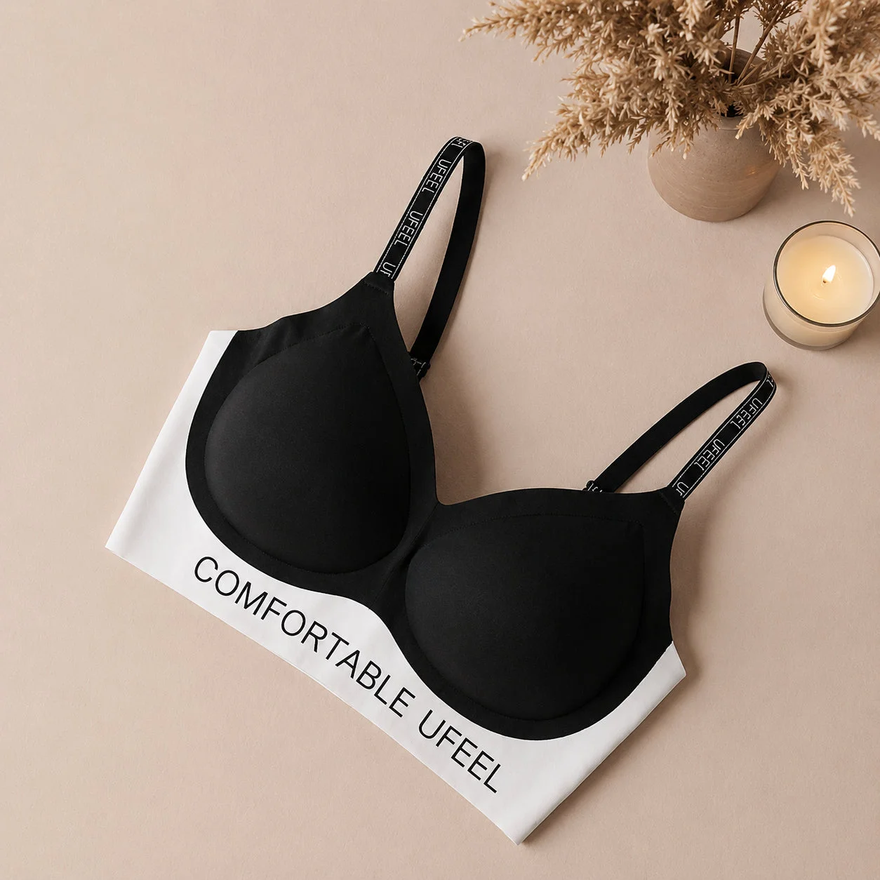 Comfortable Padded Sports Bra – Wireless Soft Support for Everyday Wear — photo 3