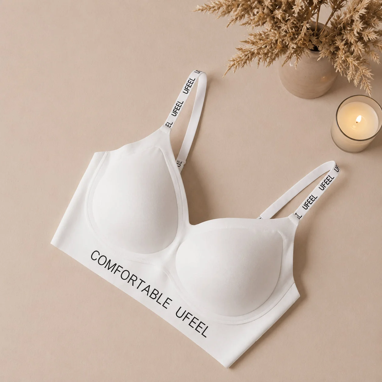 Comfortable Padded Sports Bra – Wireless Soft Support for Everyday Wear — photo 3