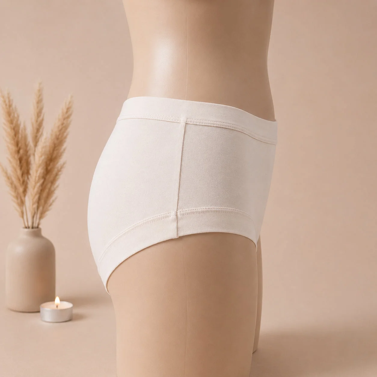 Women's High-Waist Cotton Brief Panty – Soft Full Coverage Everyday Comfort — photo 3