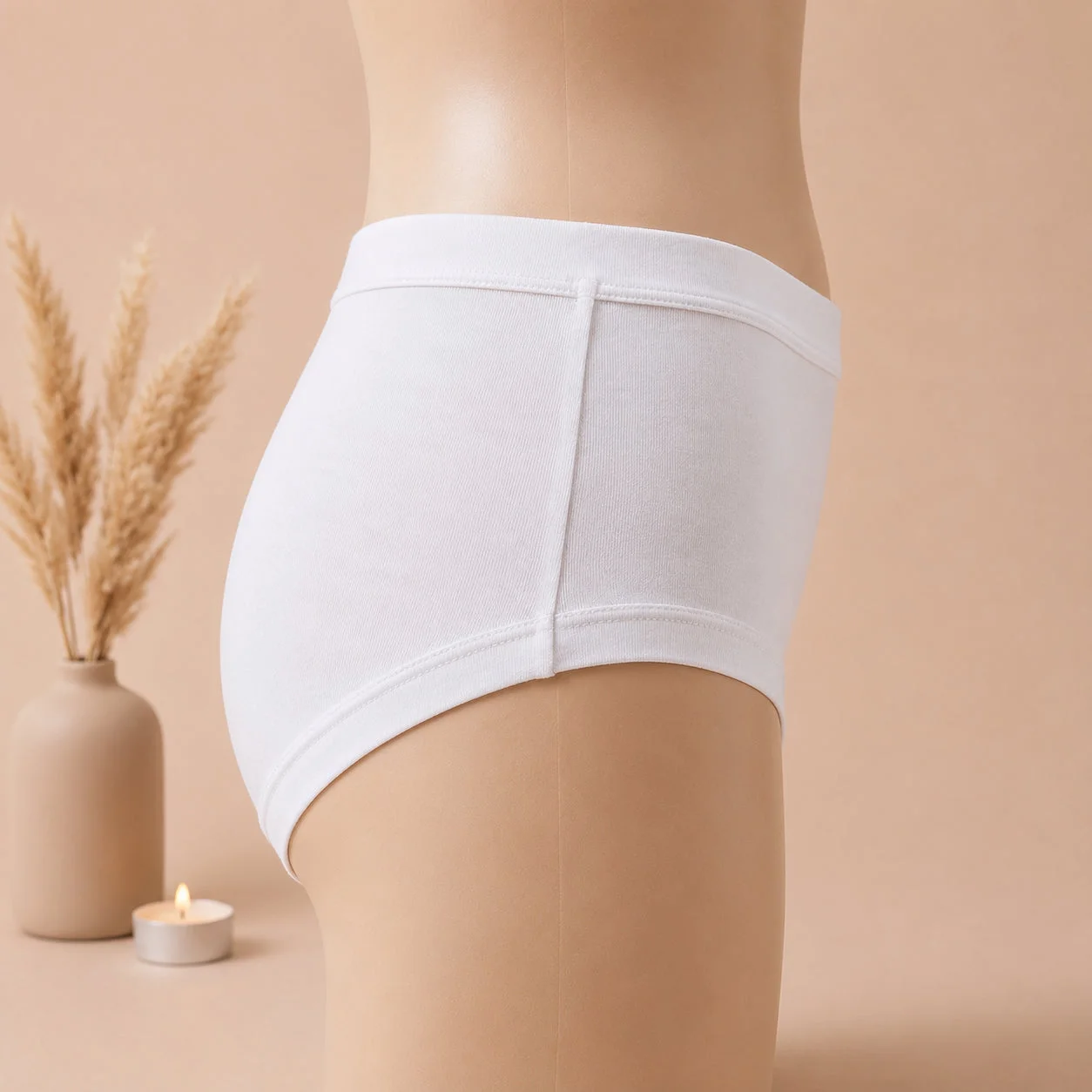 Women's High-Waist Cotton Brief Panty – Soft Full Coverage Everyday Comfort — photo 3